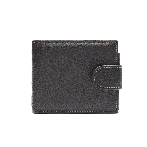 Genuine Leather Wallet 8068 Black Genuine Leather Wallet 8068 Black