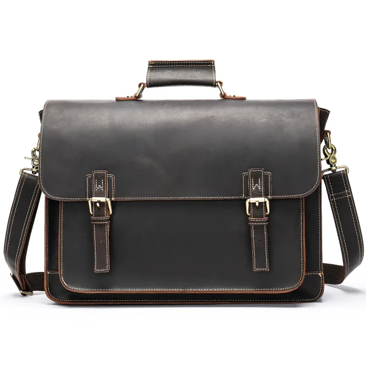 crazy horse leather briefcase 5041 (5)