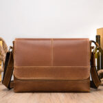 Crazy Horse Genuine Leather 13.3 Inch Laptop Shoulder Bag (1)