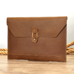 Genuine leather portfolio file folder