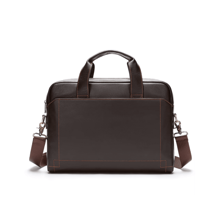 16 Natural Leather Hand and cross body men leather laptop bag 5006