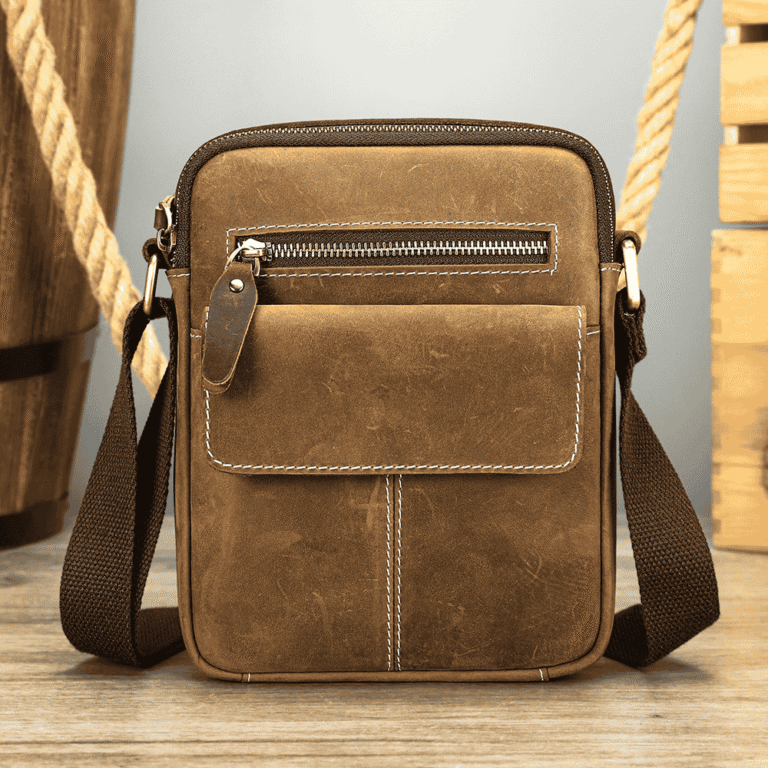 Full grain Heritage Leather Satchel Messenger Bag 6211 (1)