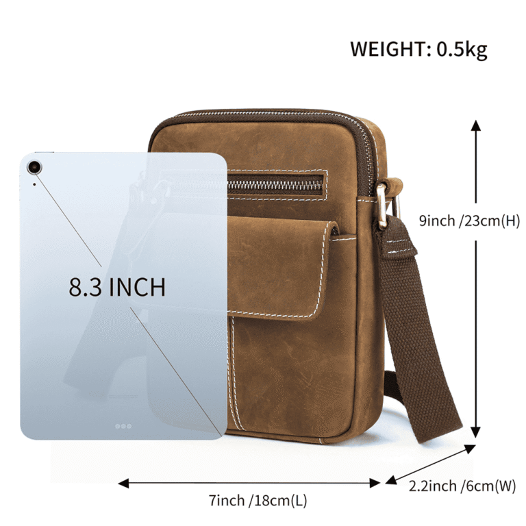 Full grain Heritage Leather Satchel Messenger Bag 6211 (2)