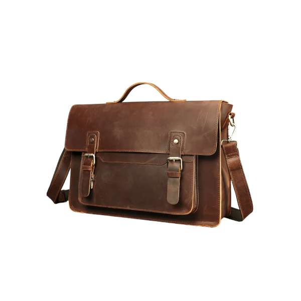 15 Inch Dark Coffee Leather Laptop Bag 5134 15 Inch Dark Coffee Leather Laptop Bag 5134